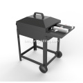 Trolley Charcoal BBQ ជាមួយនឹងធ្នើរចំហៀង